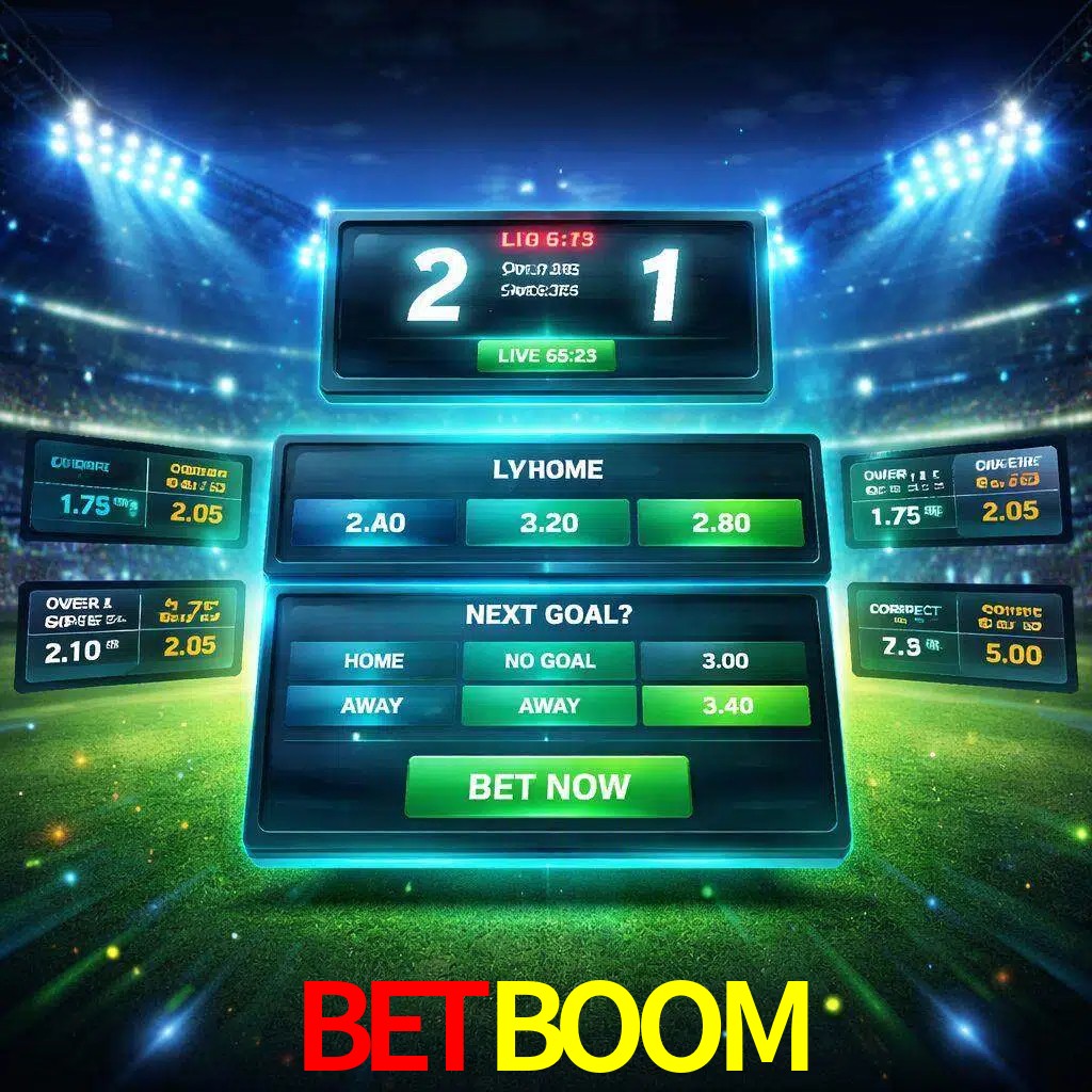 Vista de apuestas en vivo BETBOOM durante un partido en curso
