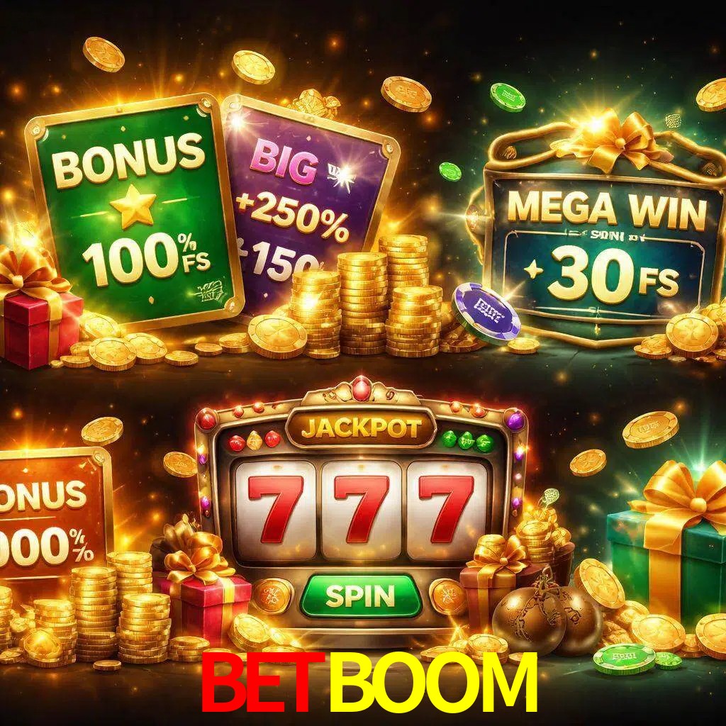 Tipos de bonos BETBOOM incluyendo recompensas de bienvenida y promociones continuas